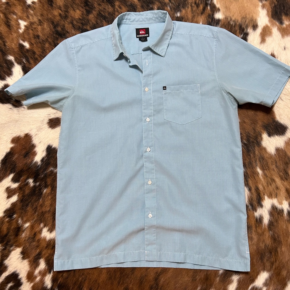 Quiksilver Aqua Checkered Shirt